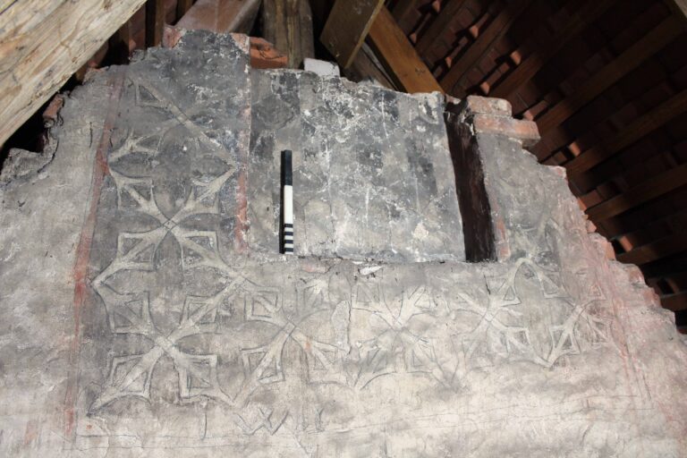 Rathausneubau in Herzogenaurach, spätmittelalterlicher Palas-Giebel mit Blindfenster