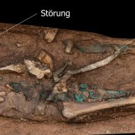 Friedhofskirche St. Sebastian in Allersberg, Priestergrab im 3D-Scan erstellt von Christofori und Partner