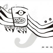 Archäologisches Projekt Orcón-Pacaybamba (PAOP), Umzeichnung einer spätchavínzeitlichen Petroglyphe (800-400 v. Chr.) des Bergheiligtums "Cerros Quilca" , Umzeichnung R. Loli / PAOP