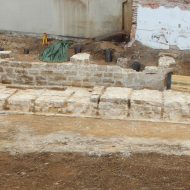 Schönbornstraße 17 in Forchheim, Festungsmauerwerk der St.-Henrici-Bastion aus dem 17. Jh.