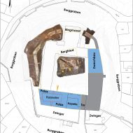 Rathausneubau in Herzogenaurach, Rekonstruktion der stauferzeitlichen Burganlage anhand der nachgewiesenen Befunde