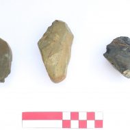 Sondergebiet Photovoltaik südl. Buchenhölle, altsteinzeitliche Chopping Tools aus Kieselschiefer